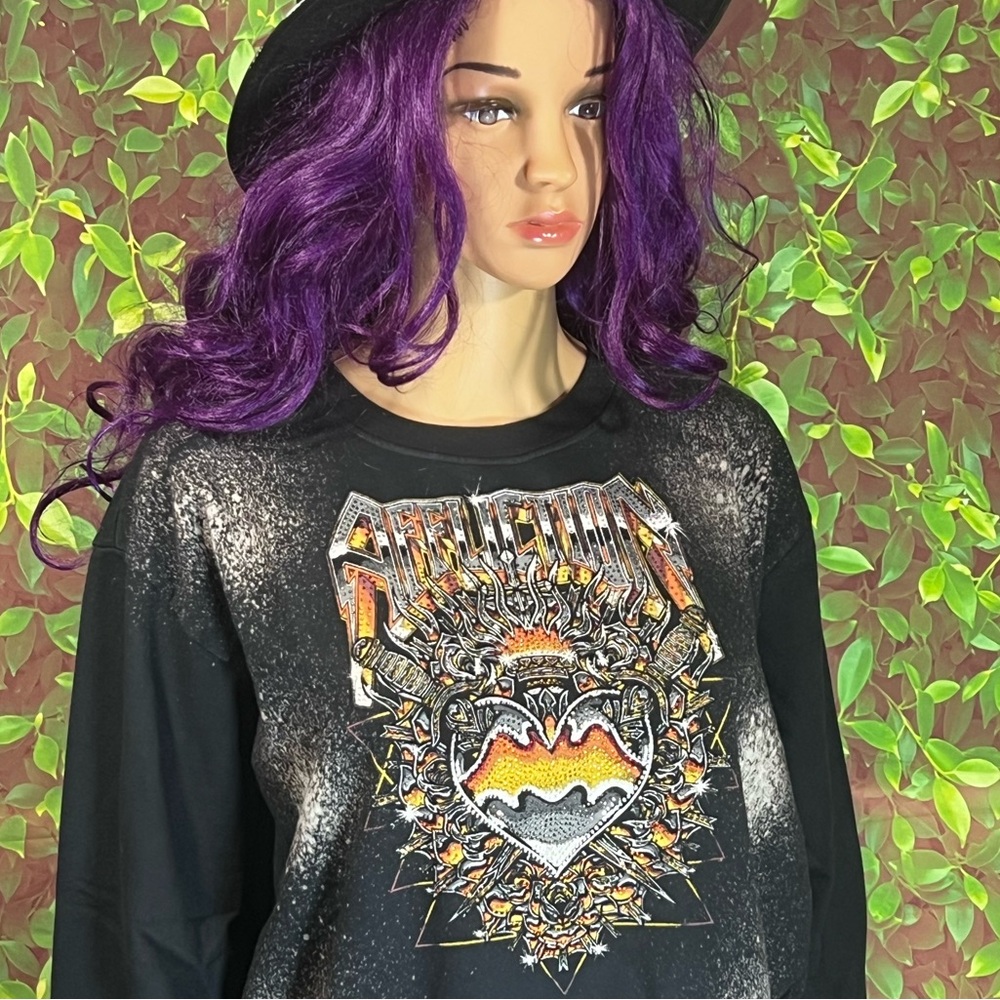 Affliction Black Graphic SWEATER